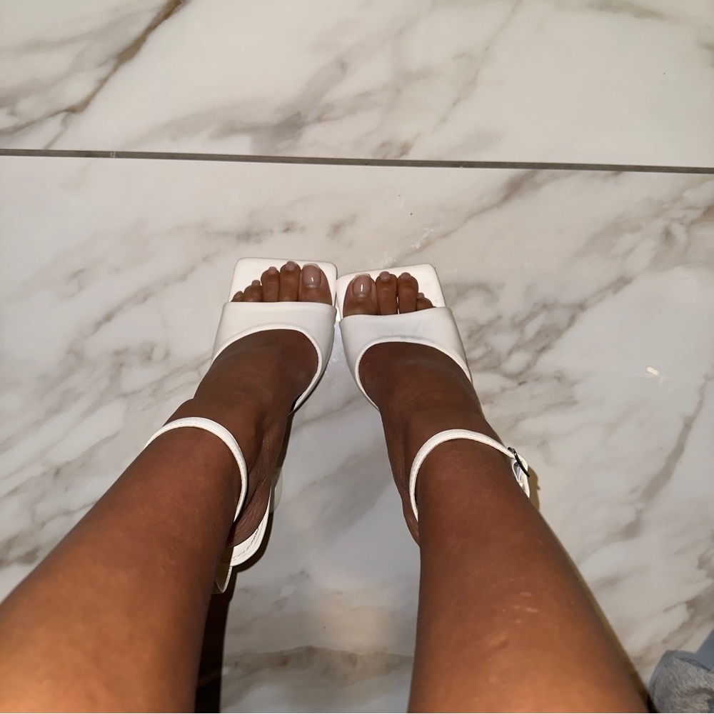 ASOS White Strappy Heels